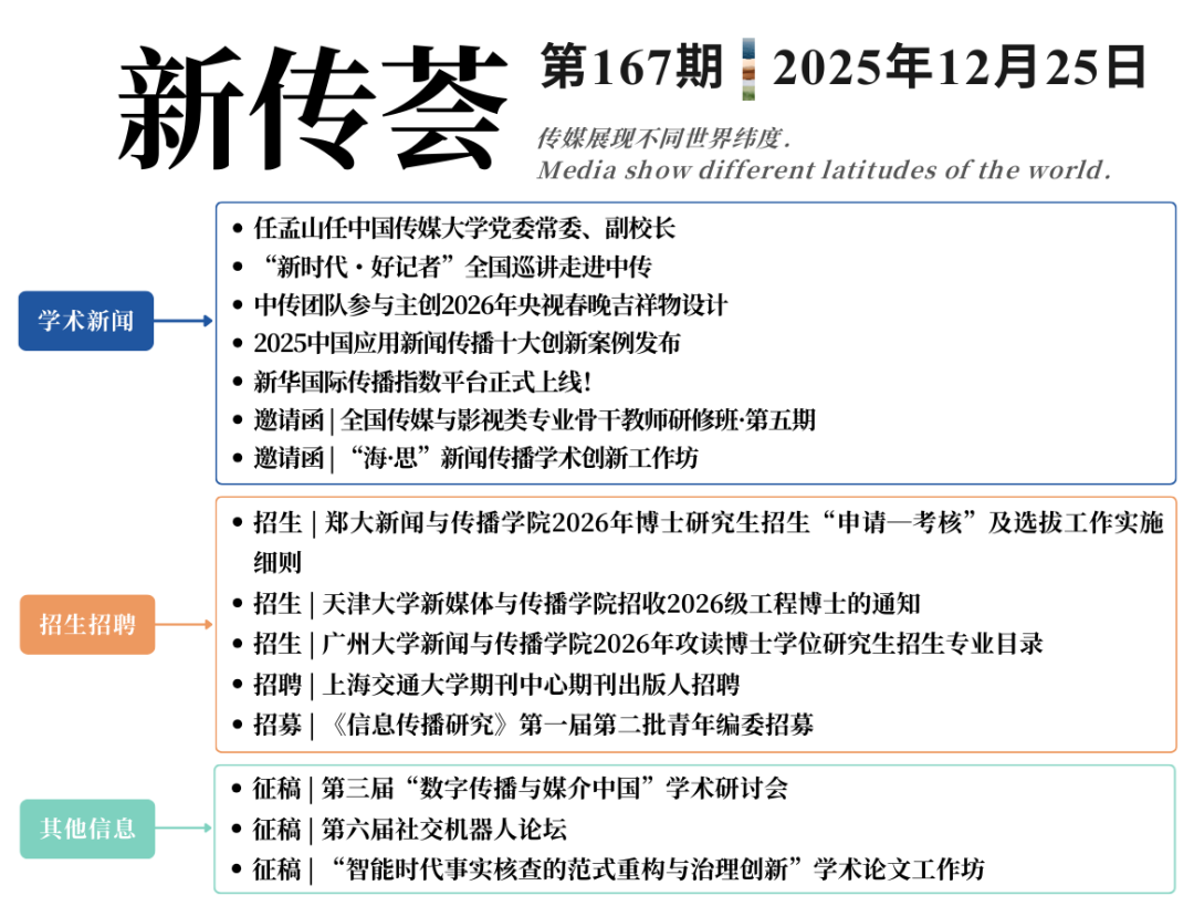 新传荟 · 第167期 | 任孟山任中国传媒大学党委常委、副校长